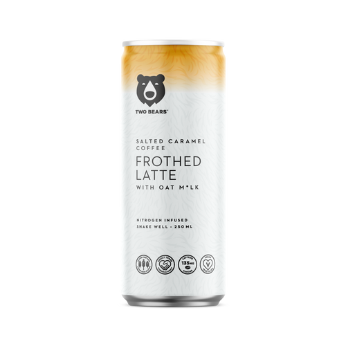 Two Bears Salted Caramel Coffee Latte w/ Oat Milk (250ml)