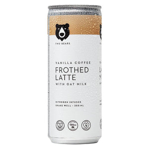 Two Bears Vanilla Coffee Frothed Latte w/ Oat Milk (250ml)