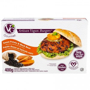 Vegetarian Gourmet Sweet Potato & Black Bean Vegan Burgers (4/pack)