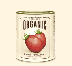 Eat Wholesome Food Co. Organic Whole Tomatoes 796ml