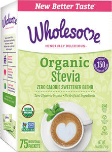 Wholesome Organic Stevia (75 Packets)