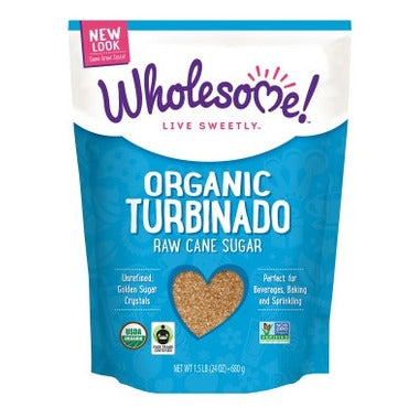 Wholesome Organic Raw Turbinado Sugar (681g)
