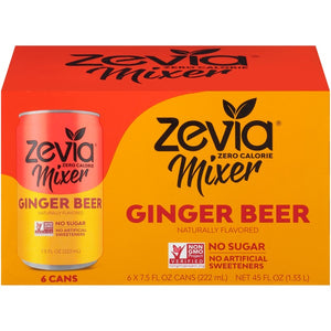 Zevia Sugar-Free Ginger Beer (6 Pack)