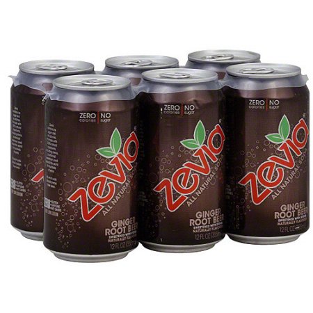 Zevia Soda Ginger Rootbeer (6 pack)