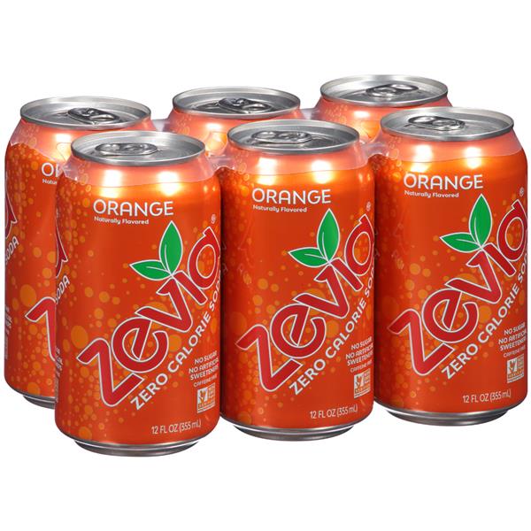 Zevia Soda Orange (6 pack)